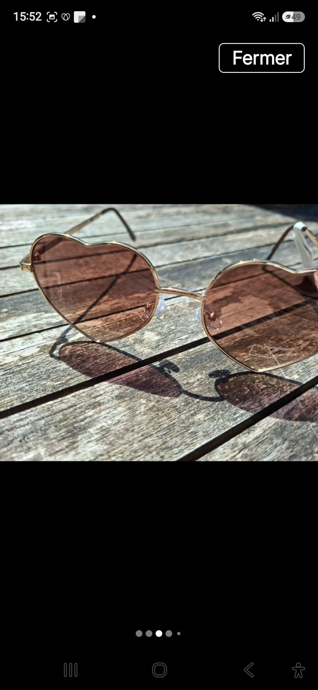 Lunettes de soleil neuves en forma de corazón Primark – photo 3